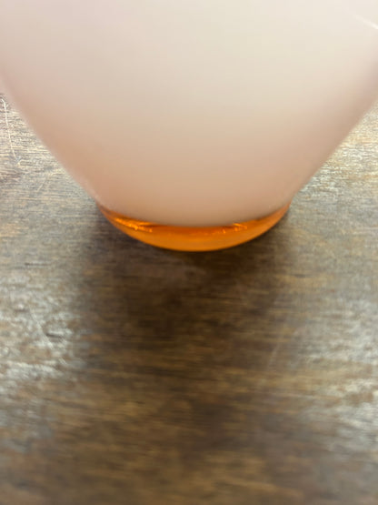 Peach Ruffle Pitcher, 9"