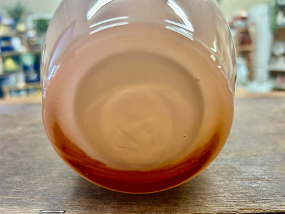 Peach Ruffle Pitcher, 9"