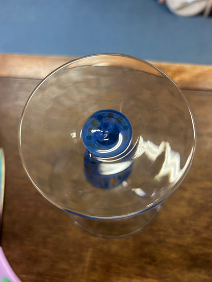 Blue  Martini Glass Cut Out, 6 1/2"