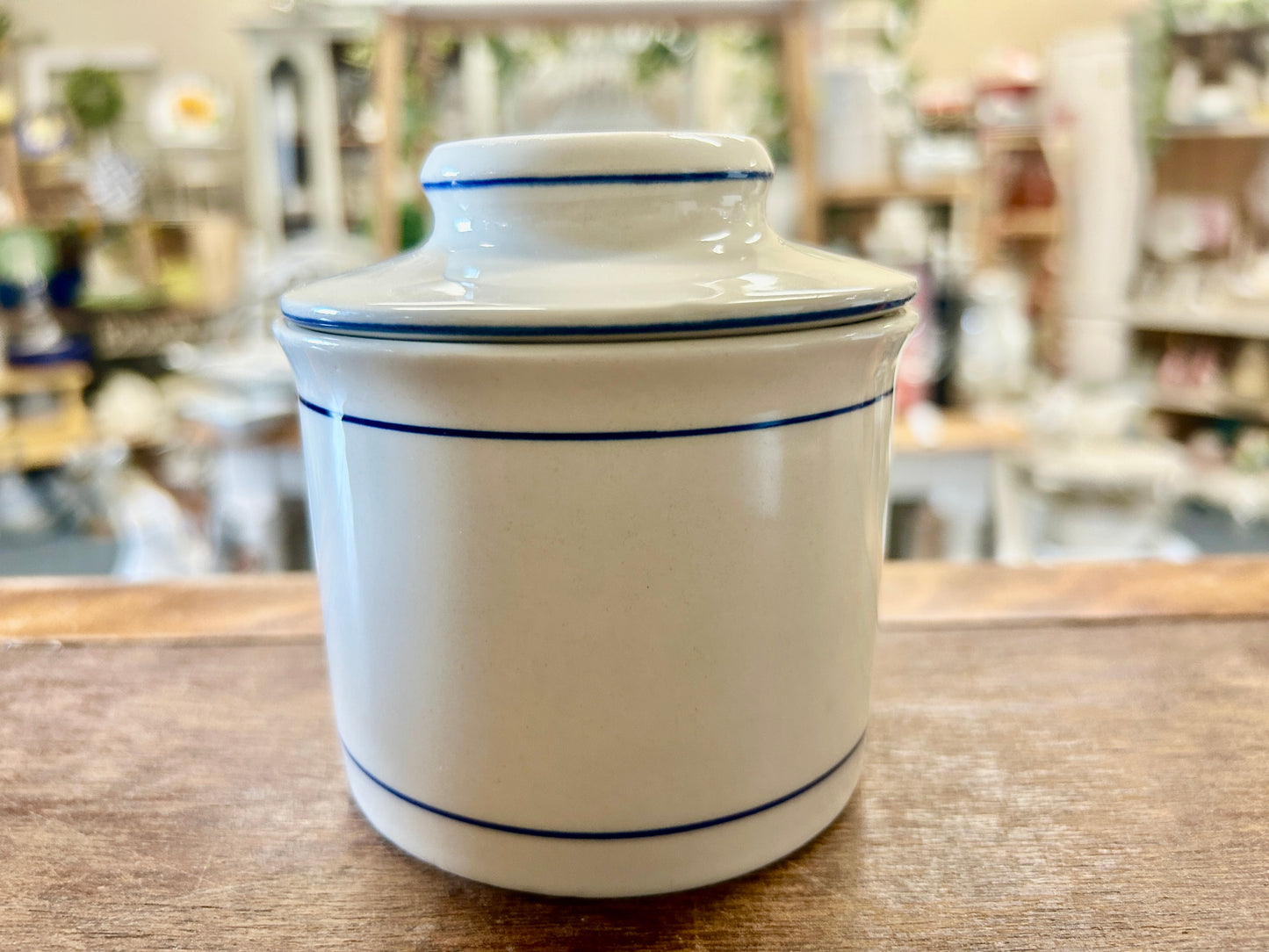 Blue & White Norpro French Butter Bell, 4 1/4"