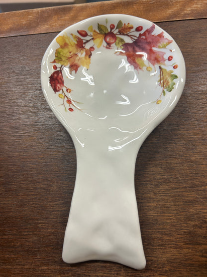 Multicolor  Autumn Spoon Rest, 9"