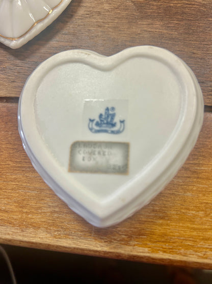 White Belleek NEW Claddagh Plate Ireland, 9"