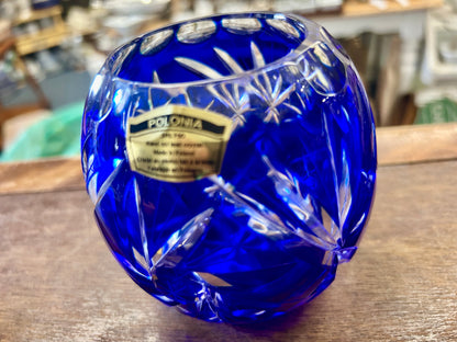 Blue Polonia Pinwheel Cobalt 24% Lead, 4"