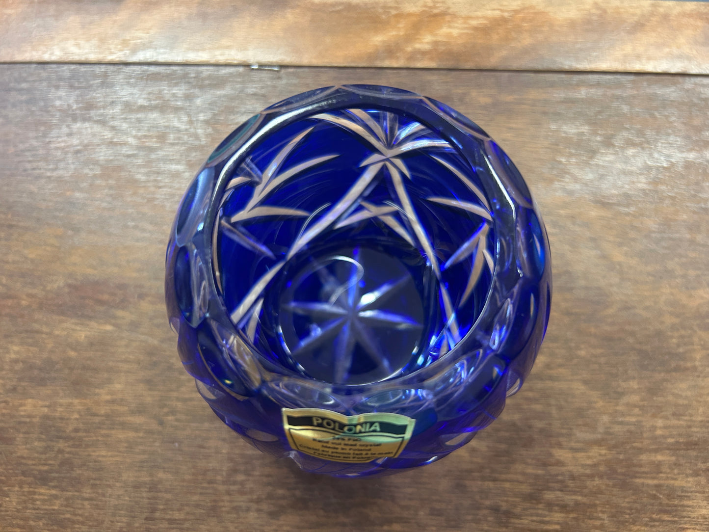 Blue Polonia Pinwheel Cobalt 24% Lead, 4"