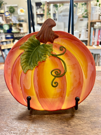 Orange Temptations Pumpkin Plate, 6 3/4"