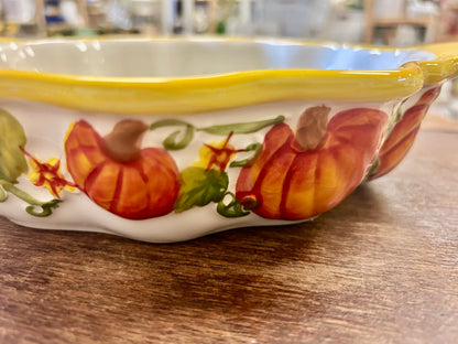 Orange & Yellow Temptations Pumpkin Pie Plate, 9"