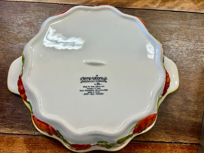 Orange & Yellow Temptations Pumpkin Pie Plate, 9"