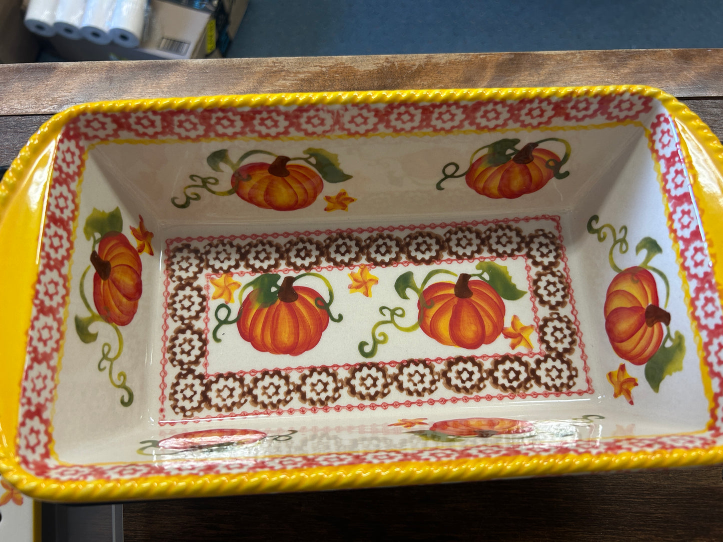 Orange & Yellow Temptations Pumpkin Baker Lid Rack & Trivet, 1.5 QT