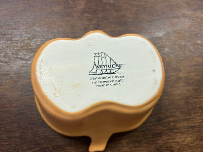 Orange Nantucket Pumpkin Bowl, 4 3/4"
