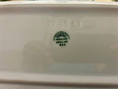 Pillivuyt White Porcelaine Platter France, 21"