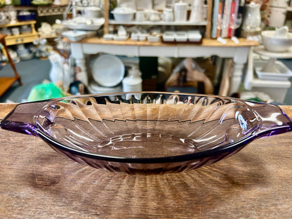 Purple Luminarc Amethyst Oval Bowl, 9 1/4"