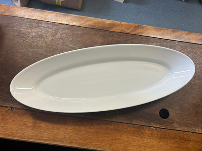 Pillivuyt White Porcelaine Platter France, 18"