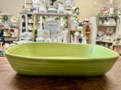 Chefmate Green Rectangle Baker, 12"