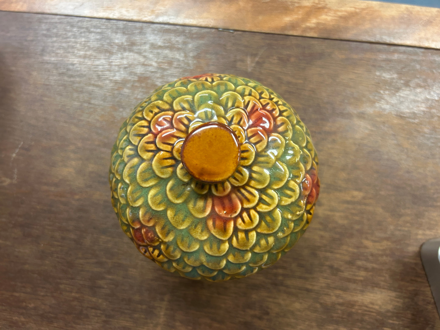 Brown  Acorn Container, 4 1/2"