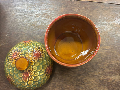 Brown  Acorn Container, 4 1/2"