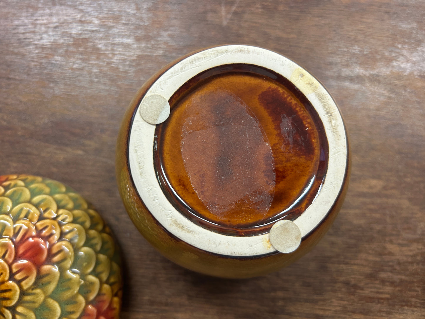 Brown  Acorn Container, 4 1/2"