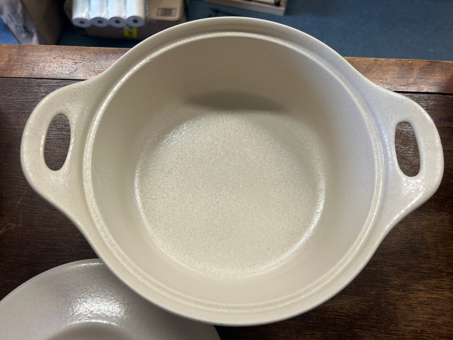 Cream Corningware Stoneware 1.5 QT Baker, 1.5 QT