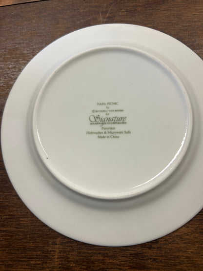 Multicolor Signature Housewares Napa Picnic Plate, 6 3/4"
