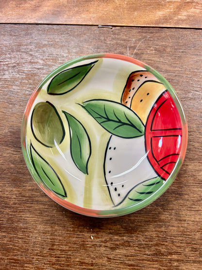 Red Green White Pampered Chef NEW Bowl, 4"