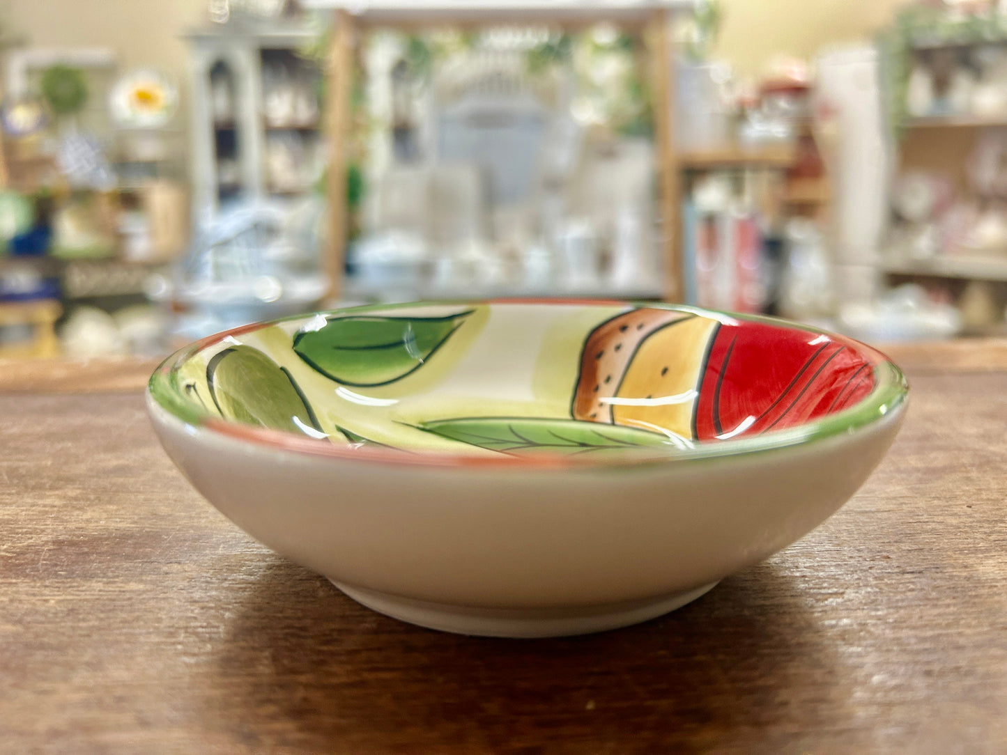 Red Green White Pampered Chef NEW Bowl, 4"