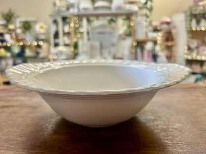 White Johnson Bros White Bowl Handles England, 10"