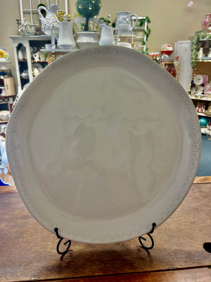 Cream Magnolia Hearth & Hand Platter, 13 1/2"