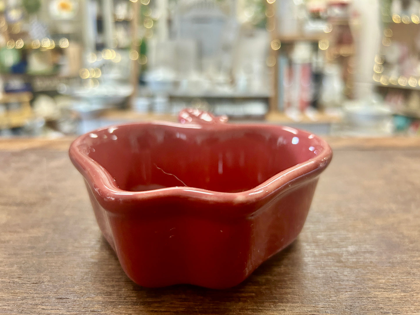 Cranberry Nantucket Apple Bowl, 4 1/2"