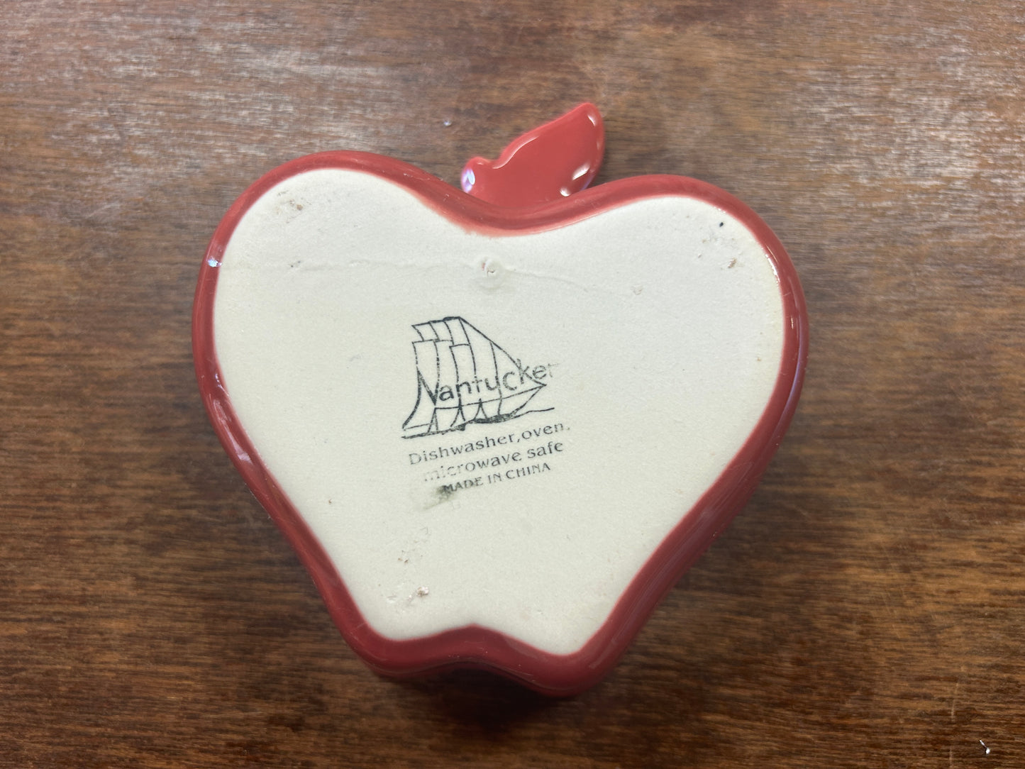 Cranberry Nantucket Apple Bowl, 4 1/2"
