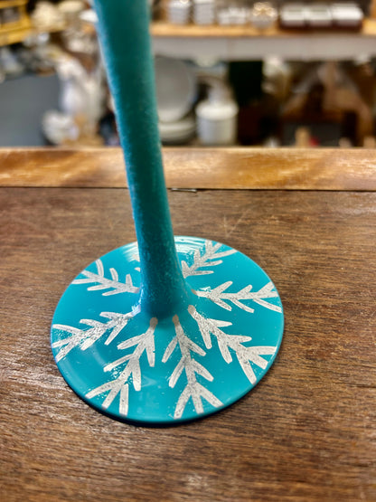 Blue Lolita NEW Snowflake Glass, 9"
