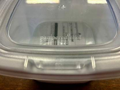 White Pampered Chef NEW 1 QT Cool & Serve Bowl, 1 QT