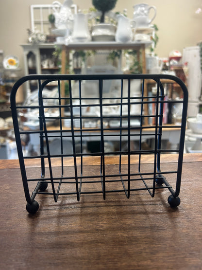 Black Napkin Holder, 5 3/4"