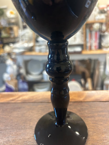 Black Wine Glass, 9 1/2"