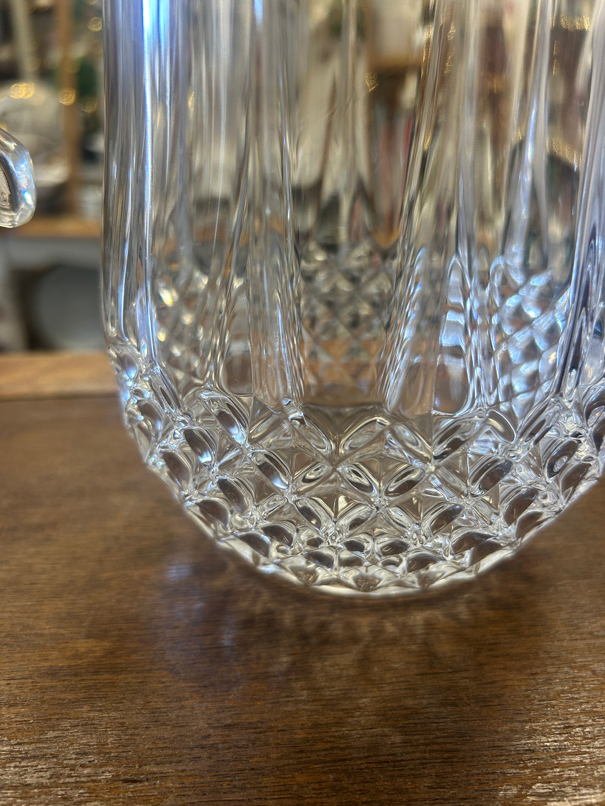 Clear Cristal d'Arques Longchamp Pitcher, 9 1/4"