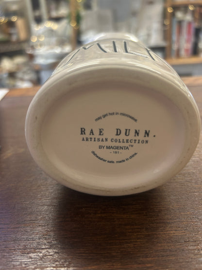 White Rae Dunn MILK Pitcher, 7"