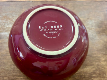 Cranberry Rae Dunn CRANBERRY SAUCE Bowl, 6"