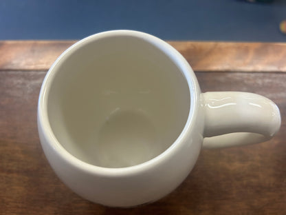 White Rae Dunn MOO Cow Mug, 4 1/2"