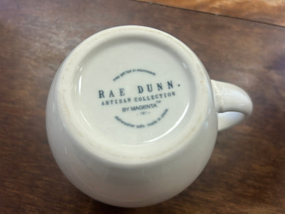 White Rae Dunn CLUCK Chicken Mug, 4 1/2"