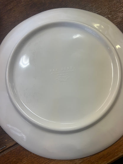 White Rae Dunn Melamine RELAX Plate, 8"