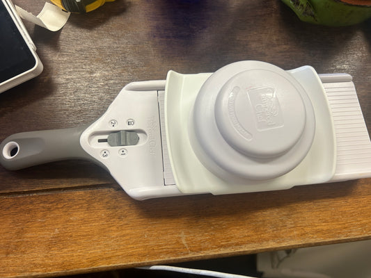 White Pampered Chef Mandoline, 13"