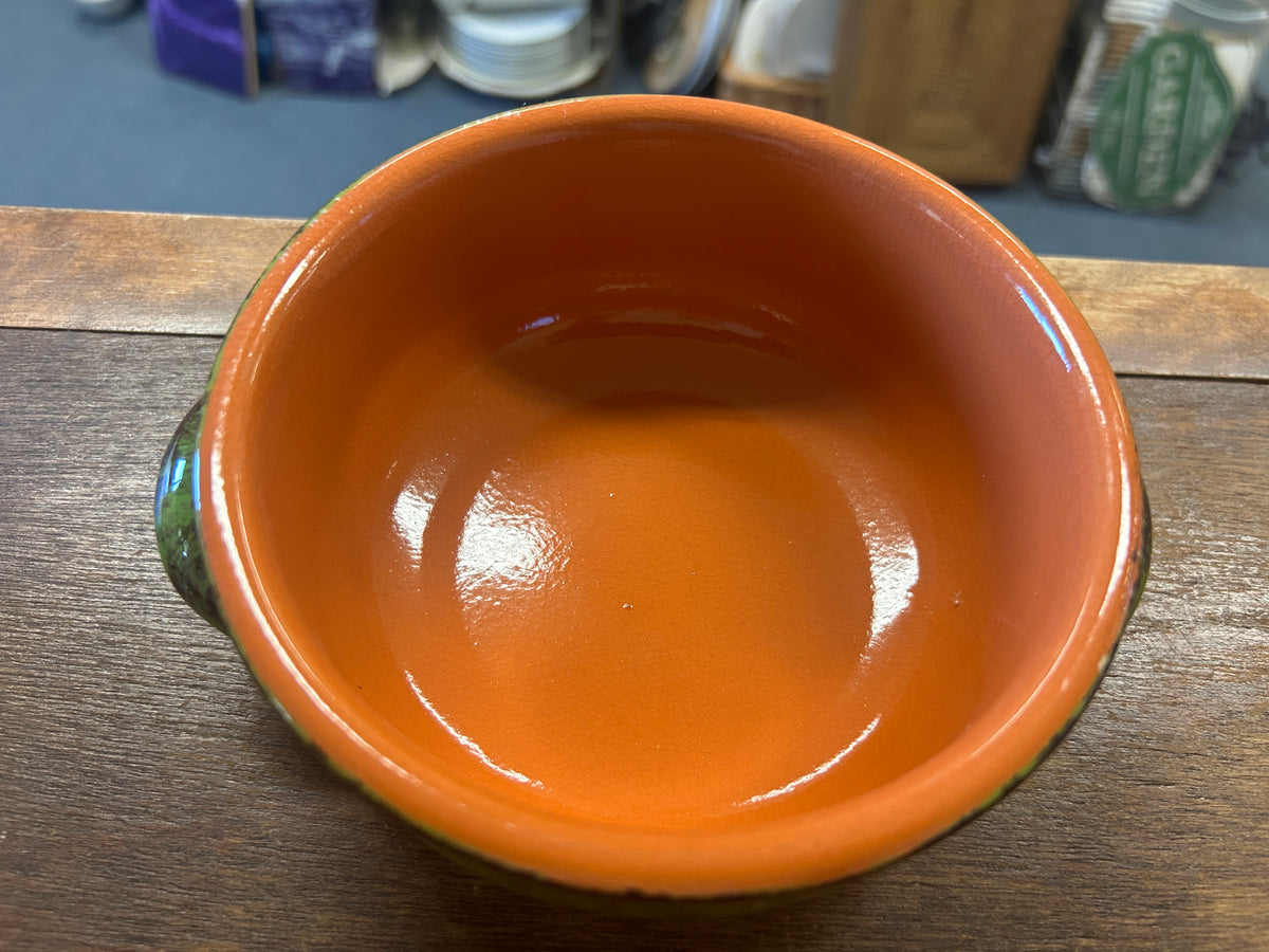De Silva Green Bowl Handles Italy, 6 1/2"