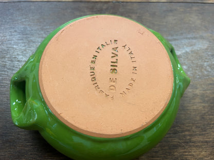 De Silva Green Bowl Handles Italy, 6 1/2"