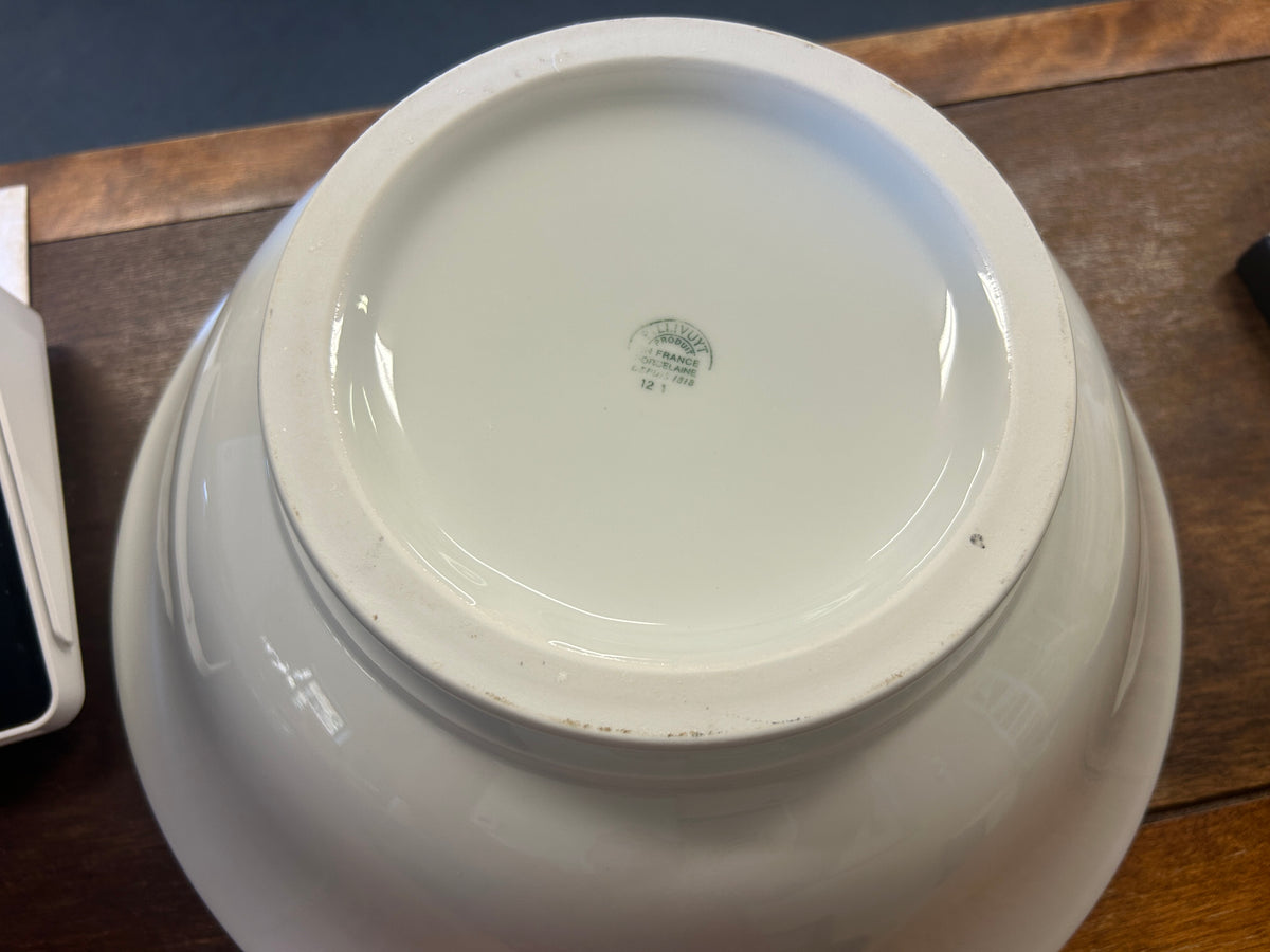 Pillivuyt White Footed Bowl France, 13"