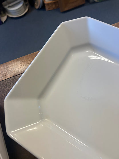 White Apilco Rectangle Platter France, 15"