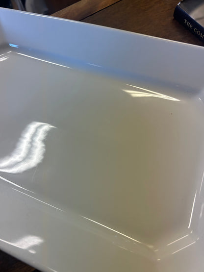 White Apilco Rectangle Platter France, 15"