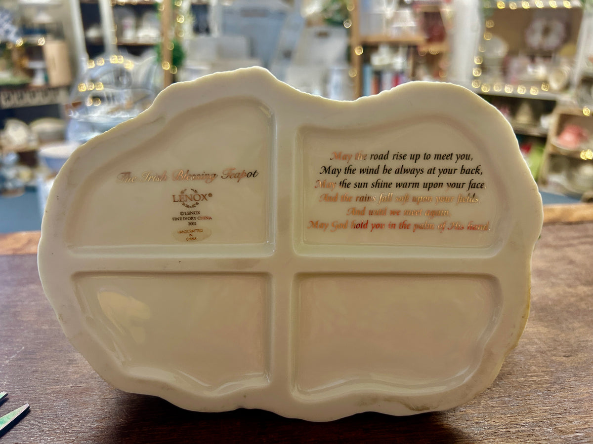 Multicolor Lenox Irish Blessing Tea Pot, 9"