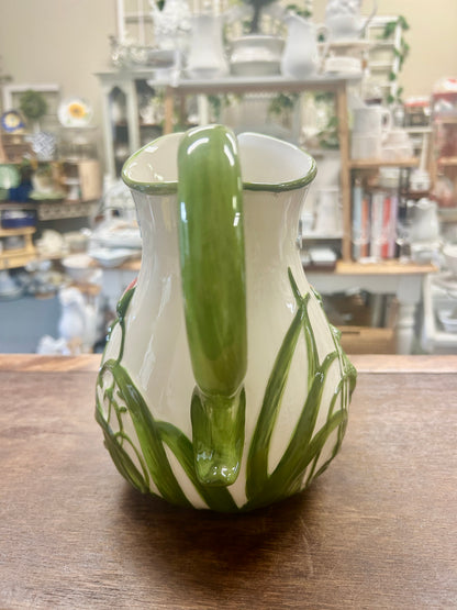 Multicolor Temptations Dragonfly Pitcher, 8 1/2"