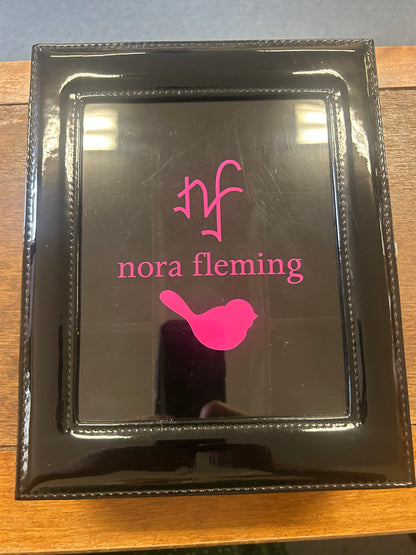 Black Nora Fleming Black & Pink Knob Case, 10 1/2"
