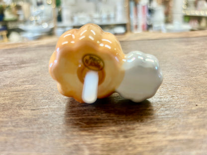 Orange & White Nora Fleming Pumpkin Knob Charm, 3"