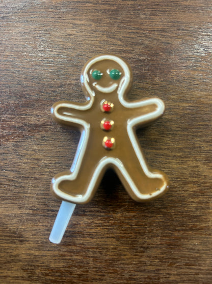 Brown Nora Fleming RETIRED Gingerbread Knob, 3"