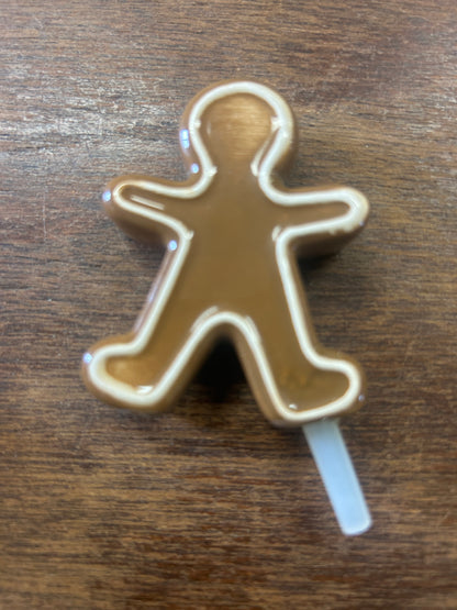 Brown Nora Fleming RETIRED Gingerbread Knob, 3"
